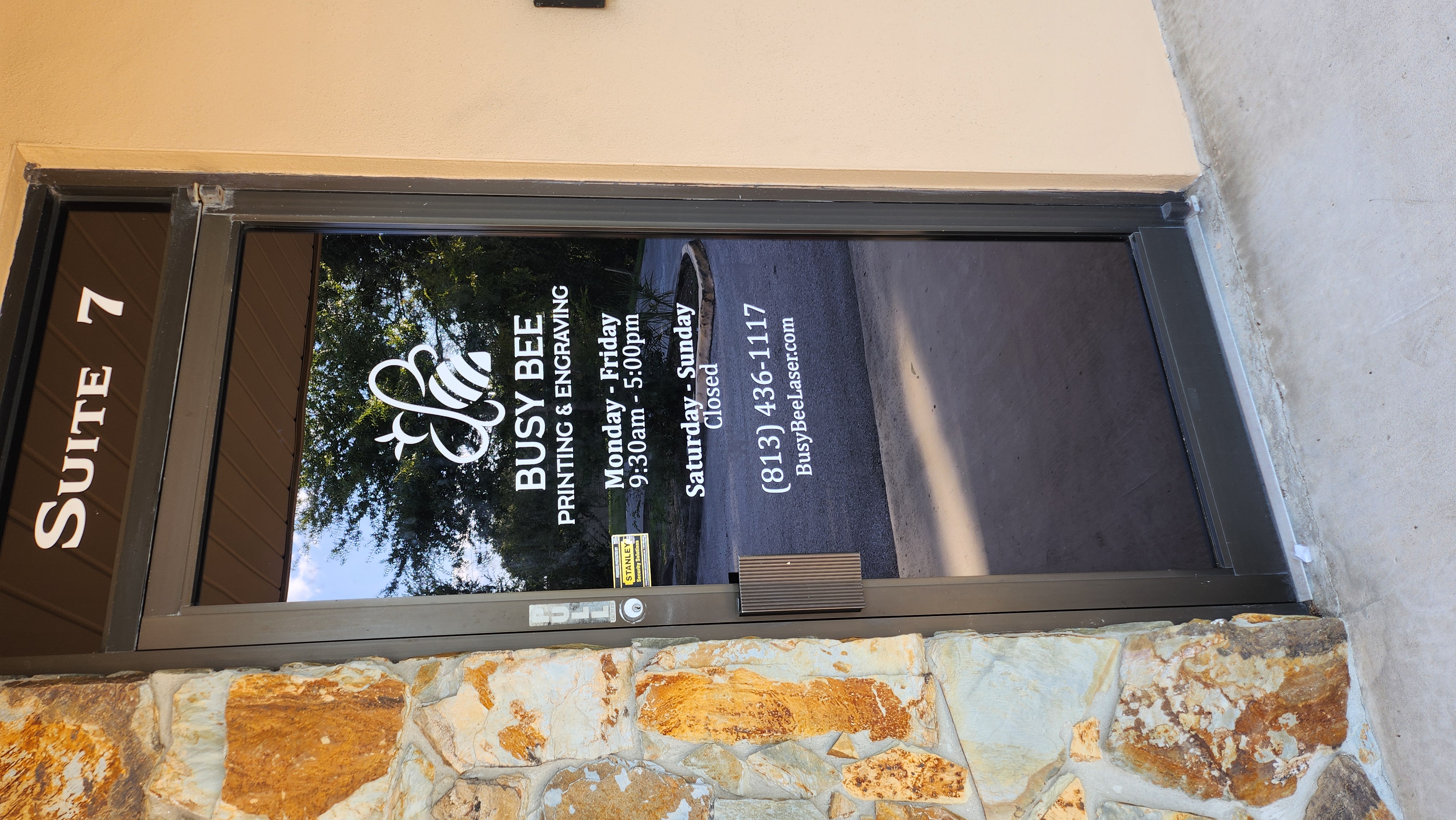 Window decal and storefront vinyl signage