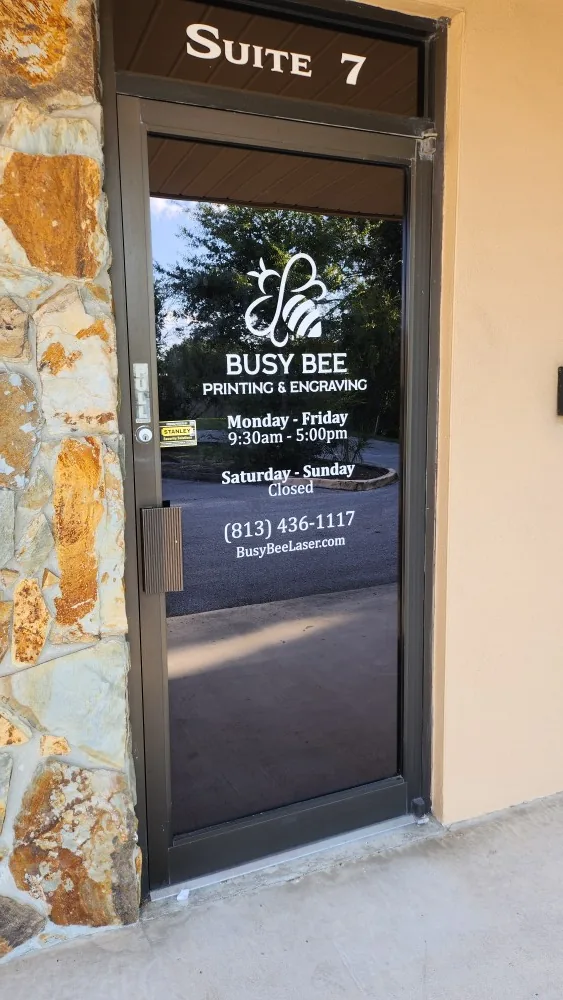 Window decal and storefront vinyl signage