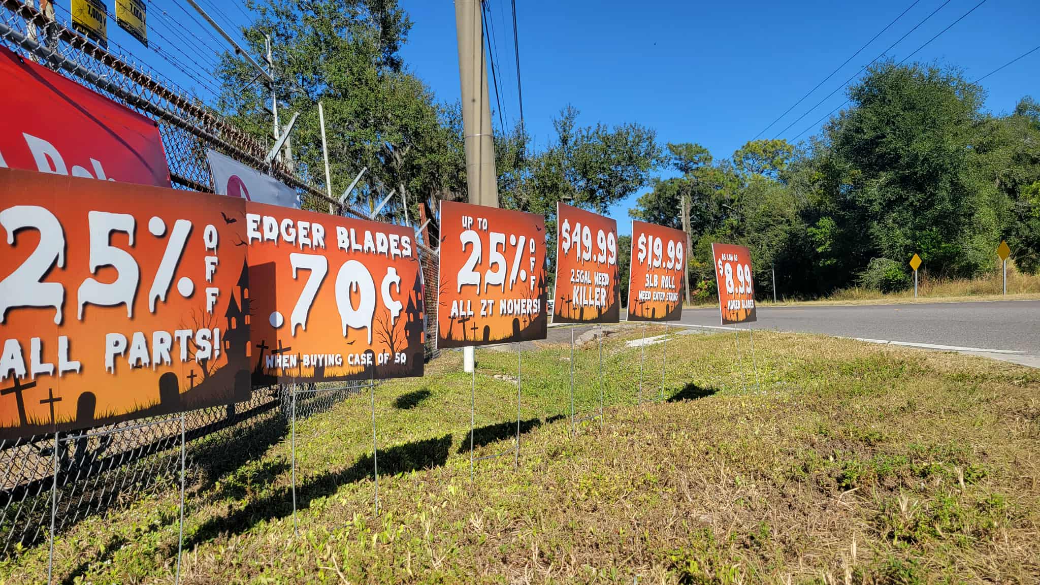 Coroplast yard sign