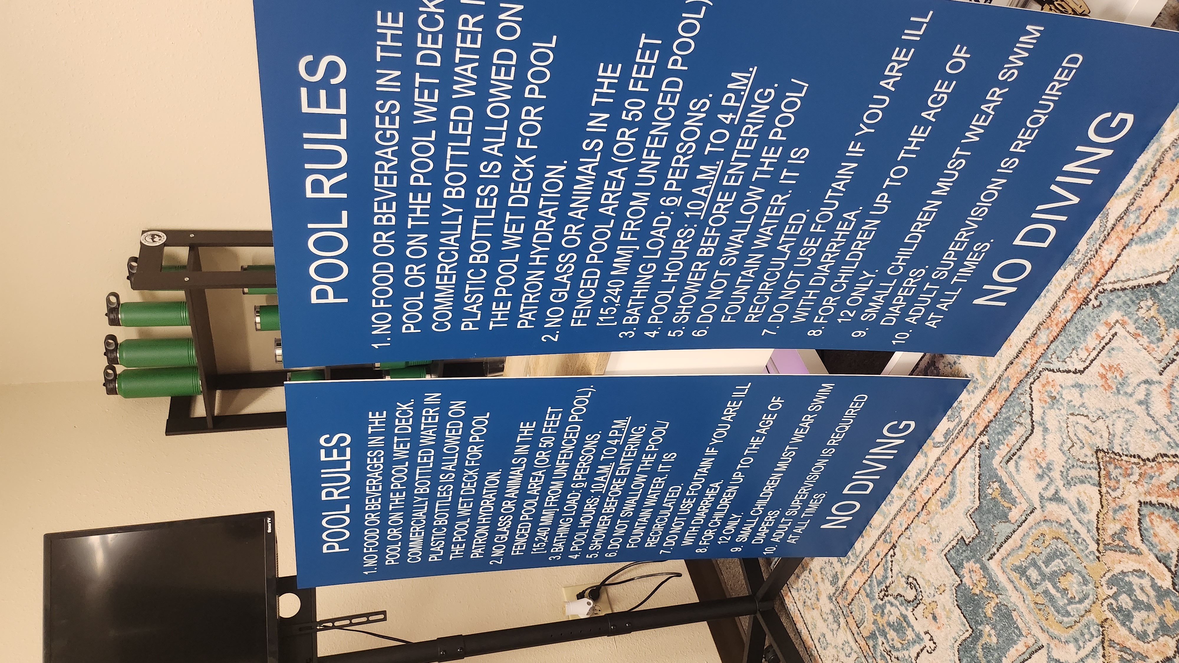 Outdoor printed yard sign