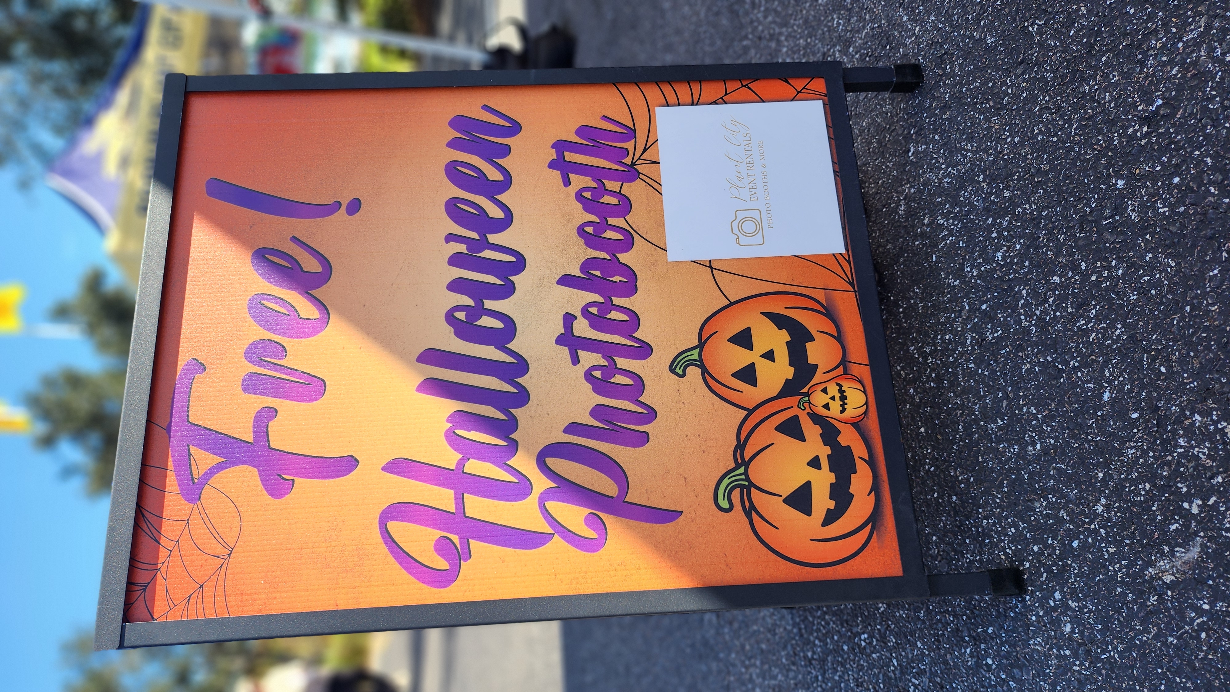 Printed A-frame sidewalk sign