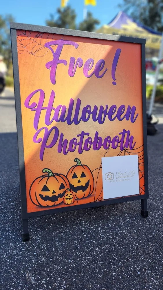 Printed A-frame sign